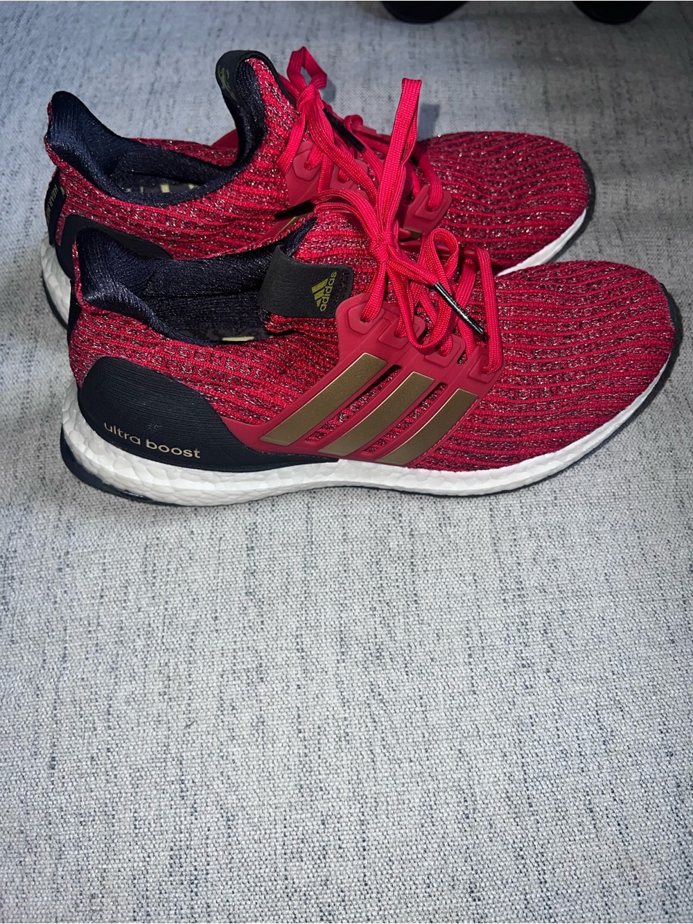 Game of Thrones Adidas Red and Black Athletic Running Shoes